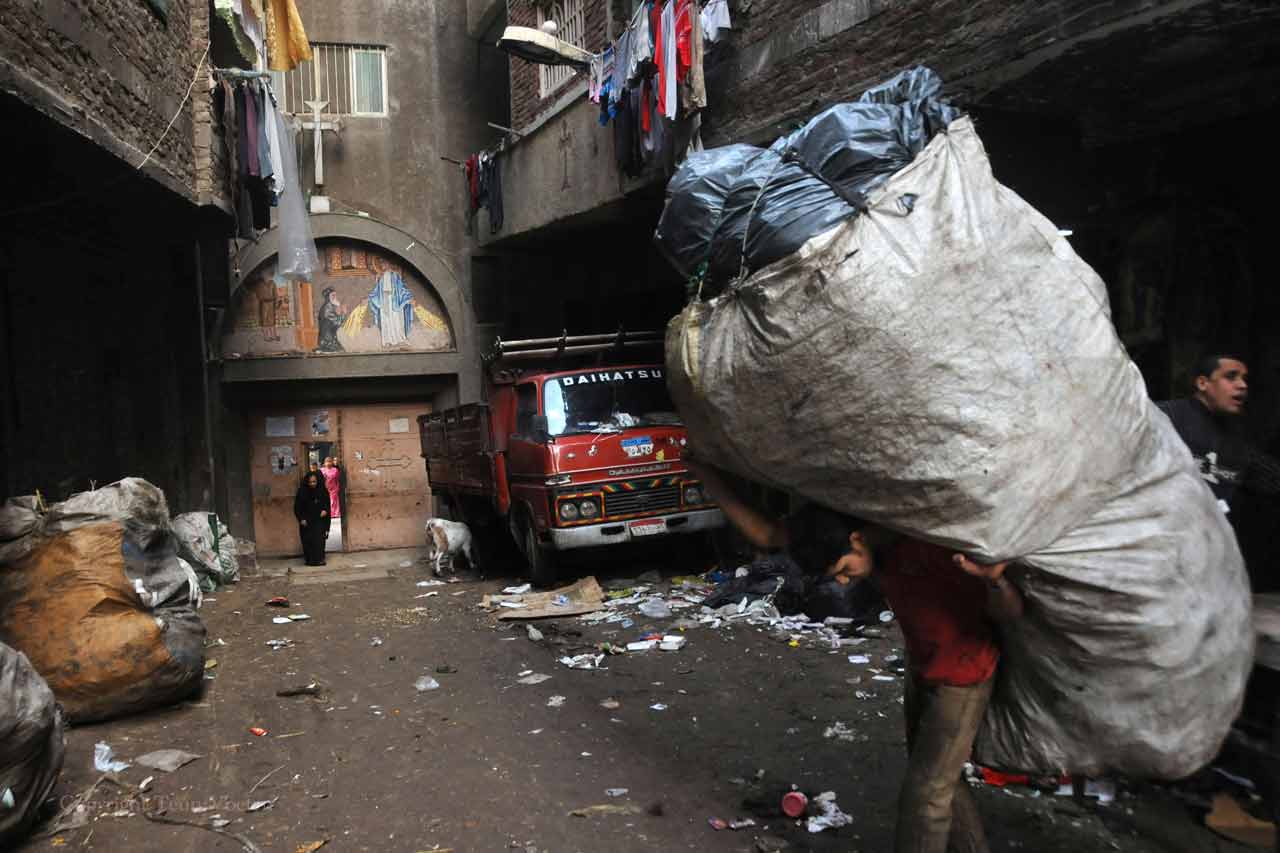 garbage city cairo photo
